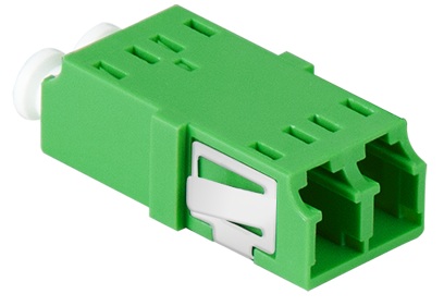 Produktbild MVT 204 005  -  Glasfaser Kupplung LC Duplex, set à 12 Stück, ohne Flansch, grün